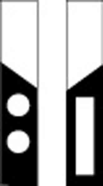 תמרור 148: עמודי הכוונה ואזהרה בצד הדרך.